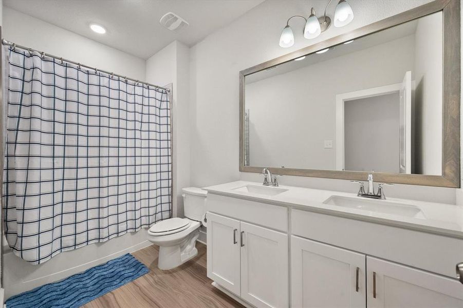 Furnished interior view inside a new home in Inspiration Collection at Bridgewater, Midlothian (Image 18).