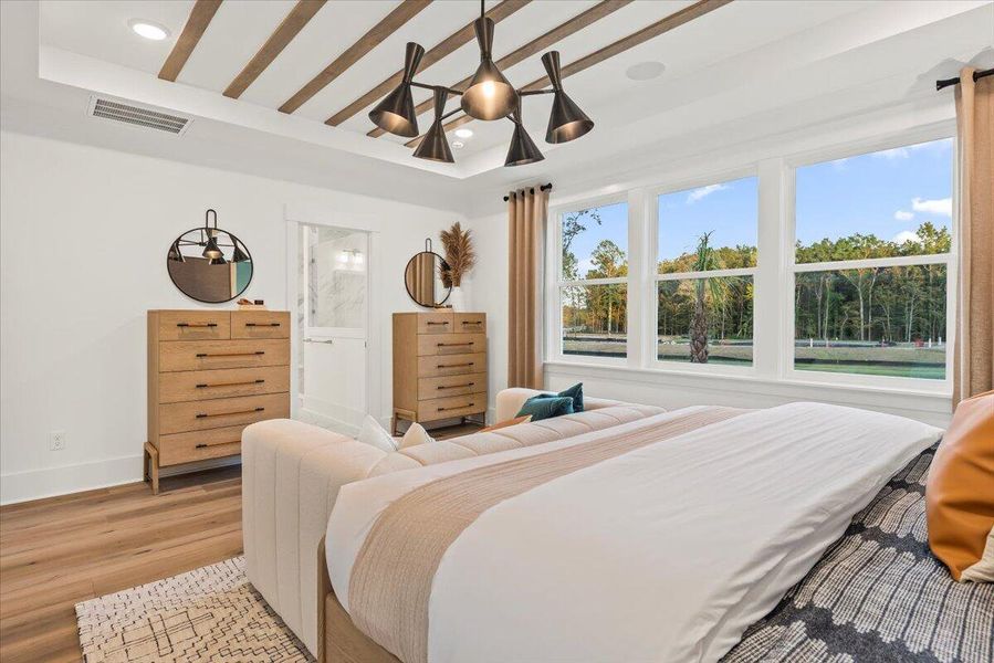 Furnished interior view inside a new home in Park's Edge at Carolina Bay, Charleston (Image 19).