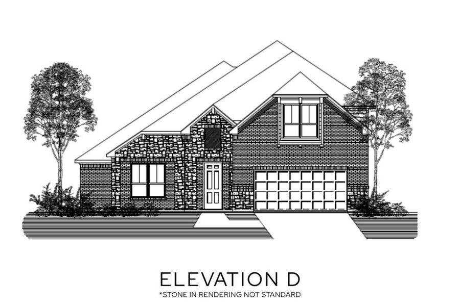 Representative rendering of the exterior for the The Milan by Lillian Custom Homes (Image 28).