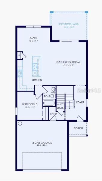 2D floor plan layout of this home in Reagan Landing, Bradenton, FL (Image 5). 2D floor plan layout of this home in Reagan Landing, Bradenton, FL (Image 5).
