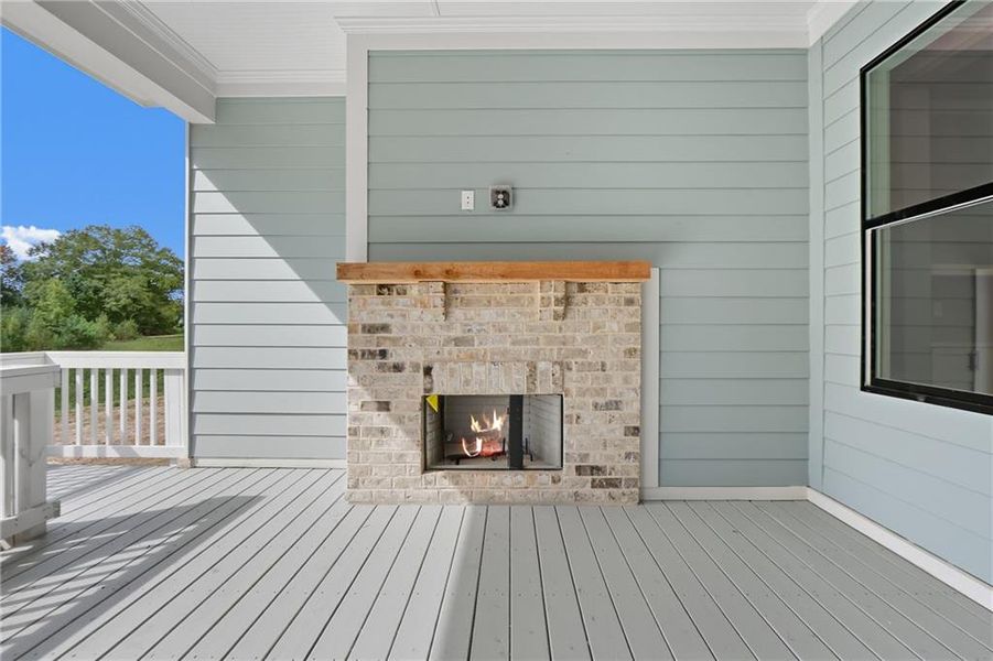 Exterior details and patio area of a home in Old Town Estates, Dacula (Image 36).