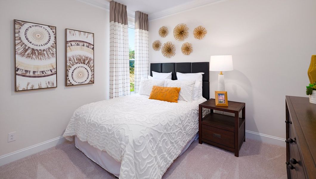 Furnished interior view inside a new home in Sylvan Creek, Denver (Image 38).