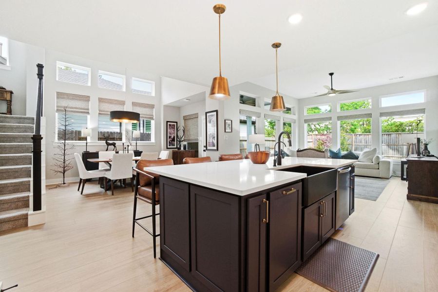 Furnished interior view inside a new home in Woodforest - Kingsley Square 50' Homesites, Montgomery (Image 12).