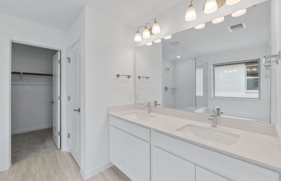 Furnished interior view inside a new home in Wolf Ranch, Georgetown (Image 6).