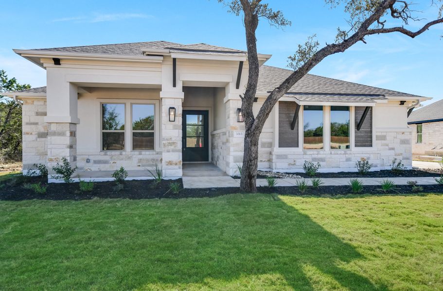 Representative exterior details of a home built from the Sapphire by Giddens Homes in Riverstone, Georgetown (Image 3).