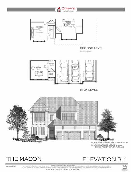 Representative rendering of the exterior for the Mason by Celebration Homes (Image 16).