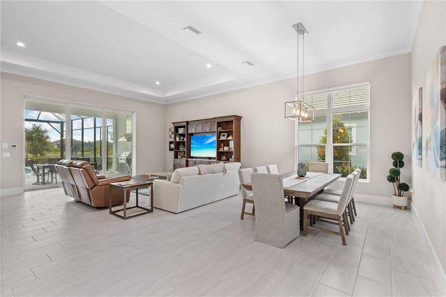 Furnished interior view inside a new home in , Bradenton (Image 9). Furnished interior view inside a new home in , Bradenton (Image 9).