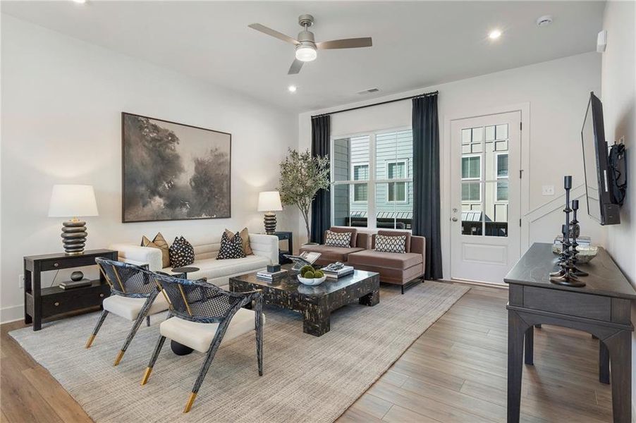 Furnished interior view inside a new home in , Alpharetta (Image 8).