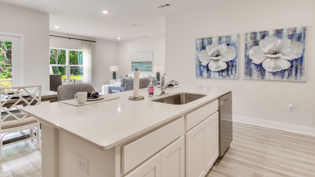 Furnished interior view inside a new home in Ashton Park Phase III, Freeport (Image 5).
