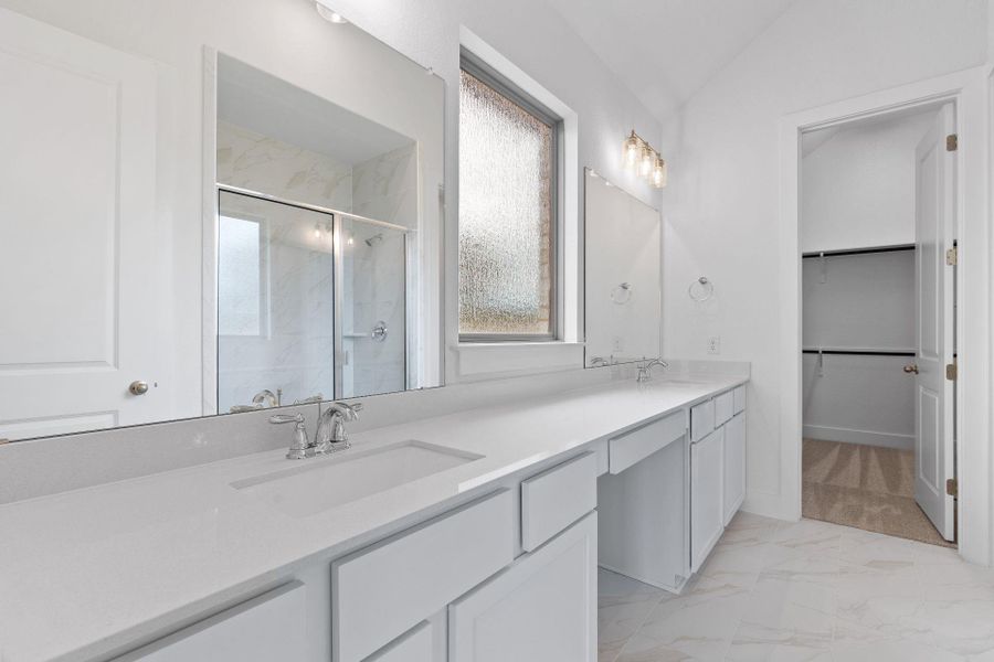 Primary Bath retreat with dual vanities Primary Bath retreat with dual vanities