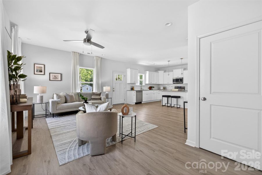 Furnished interior view inside a new home in , Charlotte (Image 12).