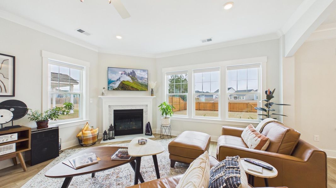Furnished interior view inside a new home in Hewing Farms, Summerville (Image 17).