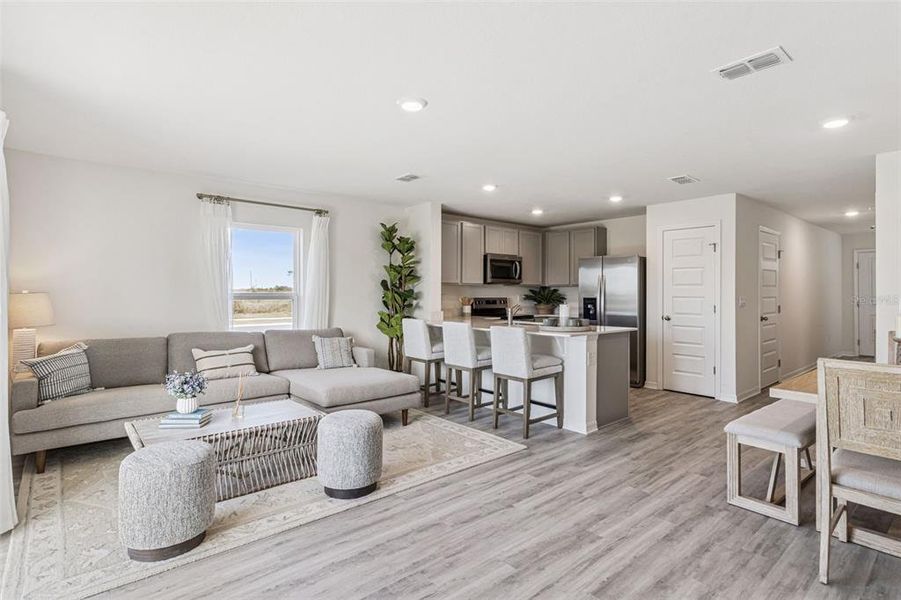 Furnished interior view inside a new home in Danbury at Ridgewood Lakes, Davenport (Image 10).