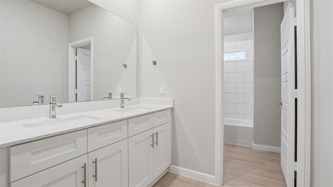 Furnished interior view inside a new home in Eden Ranch, Arlington (Image 9).