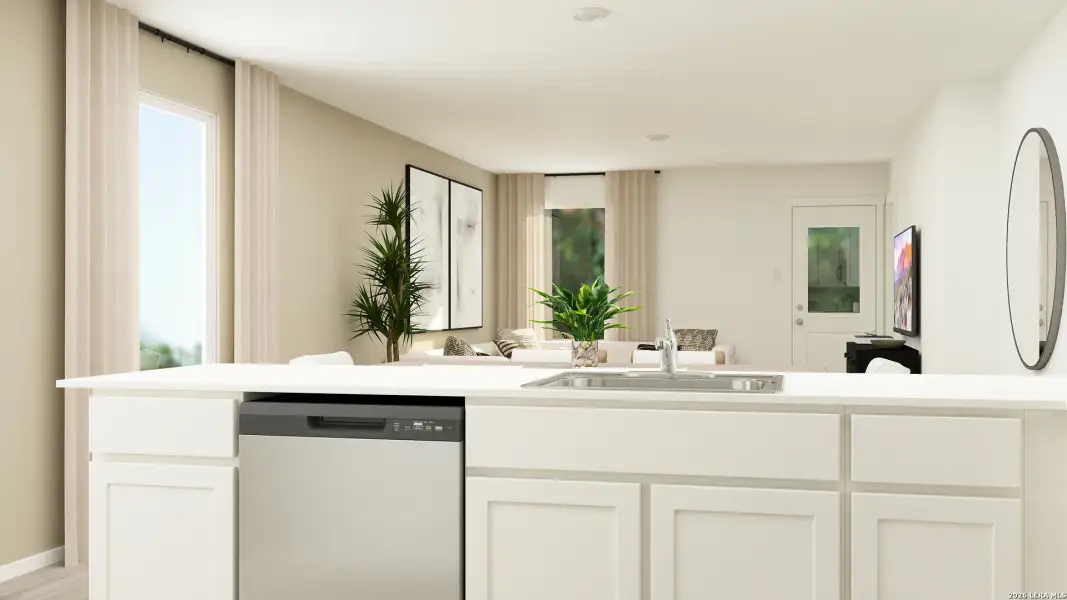Furnished interior view inside a new home in Valle Sol, Von Ormy (Image 3).