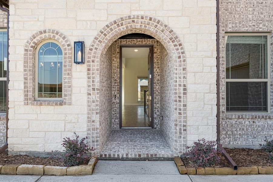 Exterior details and patio area of a home in Wildflower Ranch 60-65, Fort Worth (Image 18). Exterior details and patio area of a home in Wildflower Ranch 60-65, Fort Worth (Image 18).