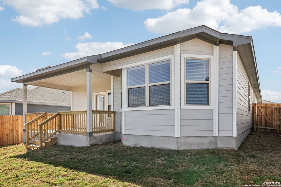 Exterior details and patio area of a home in Remington Ranch, San Antonio (Image 22). Exterior details and patio area of a home in Remington Ranch, San Antonio (Image 22).