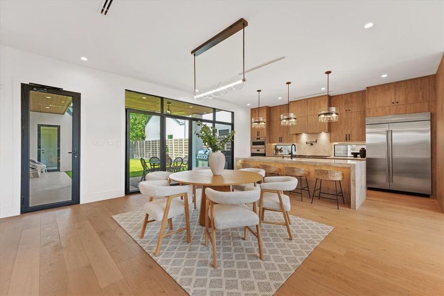 Furnished interior view inside a new home in , Dallas (Image 12).