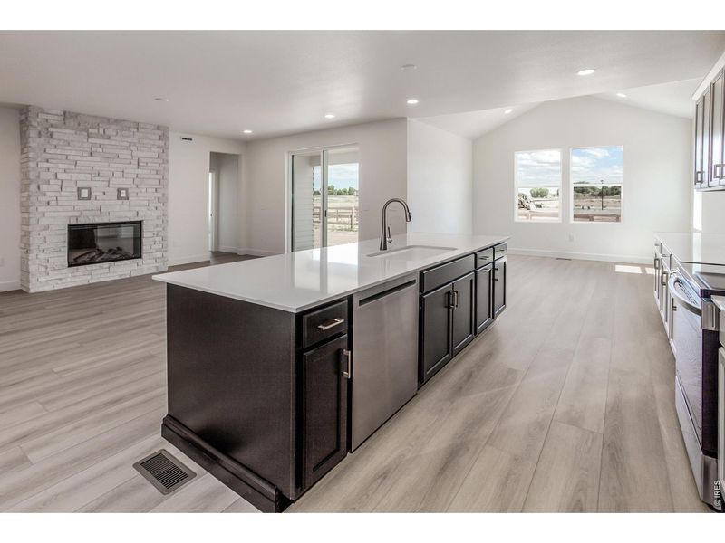 Furnished interior view inside a new home in Prairie Song Story Collection - Single Family Homes, Windsor (Image 5).