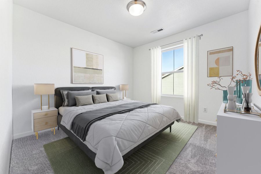 Furnished interior view inside a new home in The Aurora Highlands, Aurora (Image 10).