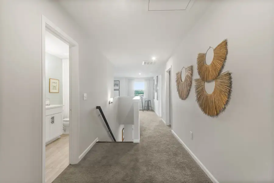 Furnished interior view inside a new home in Bridgeport Single Family Homes, Greenville (Image 28).