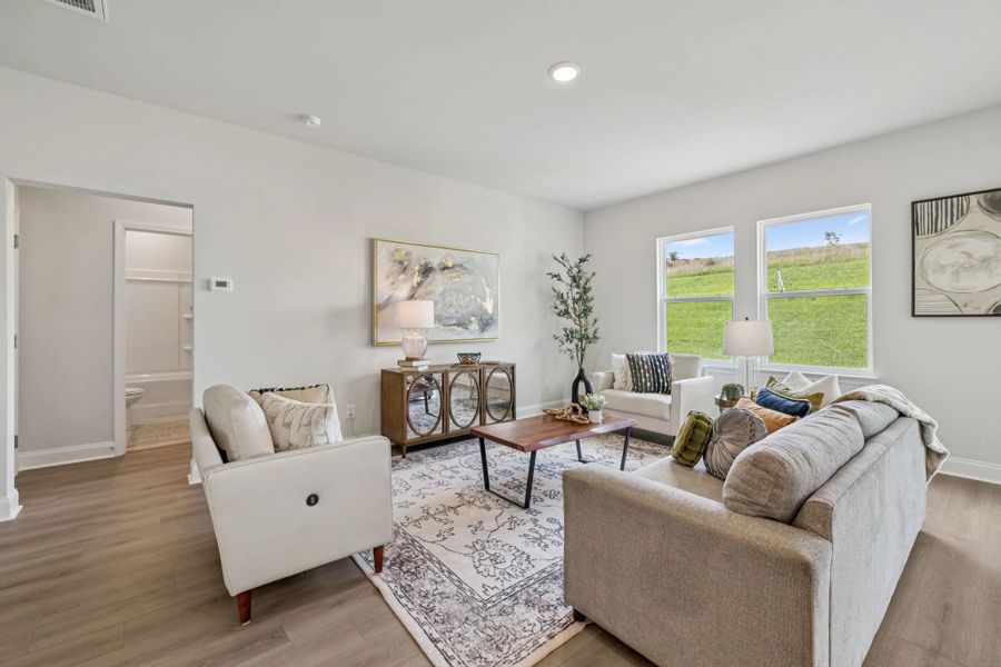 Representative furnished interior of a home built from the Bartlett by Ashton Woods in Cades Bluff, Lebanon (Image 12).