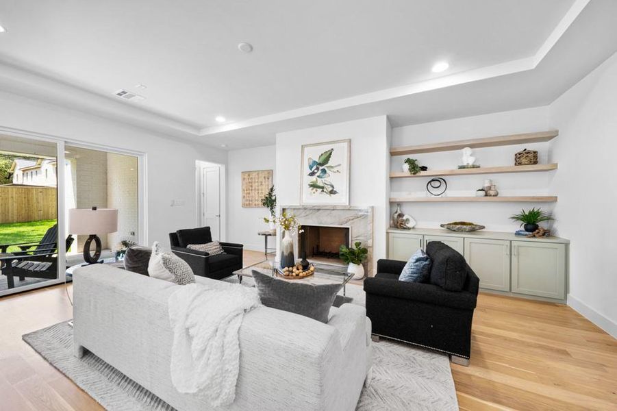 Furnished interior view inside a new home in , Dallas (Image 9).