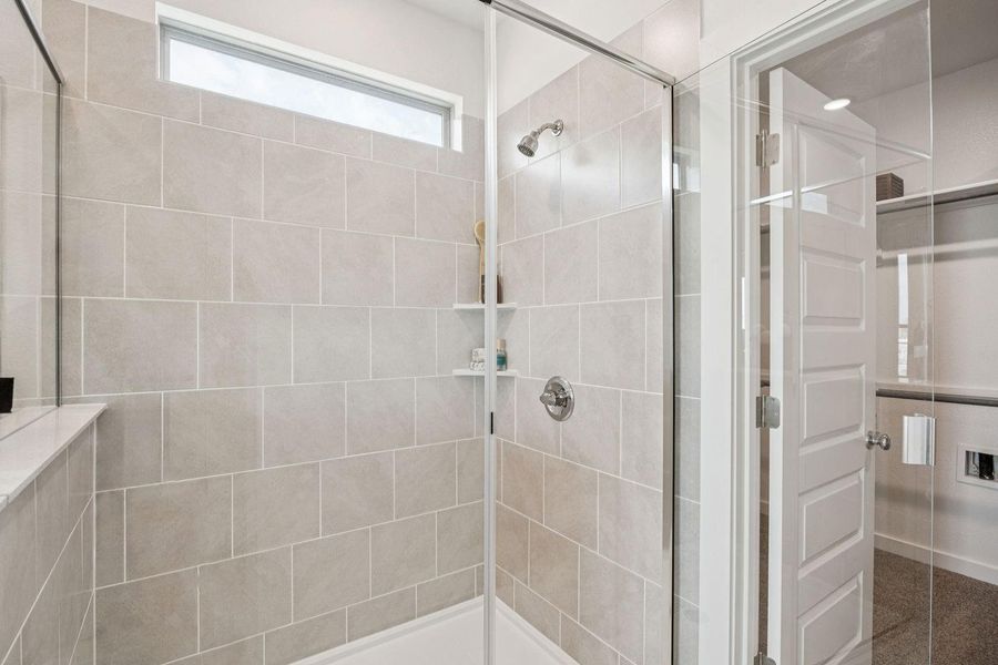 Primary Bathroom in the Trinity home plan by Trophy Signature Homes – REPRESENTATIVE PHOTO Primary Bathroom in the Trinity home plan by Trophy Signature Homes – REPRESENTATIVE PHOTO