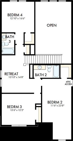 2D floor plan layout of this home in Headwaters 50' - Executive Series, Dripping Springs, TX (Image 3). 2D floor plan layout of this home in Headwaters 50' - Executive Series, Dripping Springs, TX (Image 3).