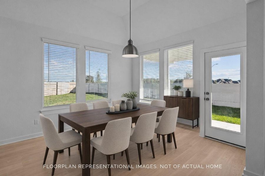 Furnished interior view inside a new home in Marvida, Cypress (Image 8).