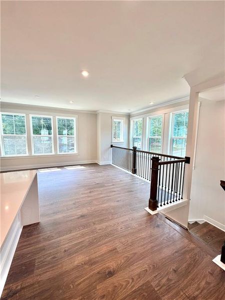 Spacious, unfurnished interior of a new home in The Groves at Myrtle, Roswell (Image 20). Spacious, unfurnished interior of a new home in The Groves at Myrtle, Roswell (Image 20).