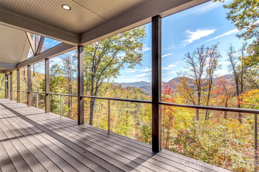 Exterior details and patio area of a home in , Waynesville (Image 26).