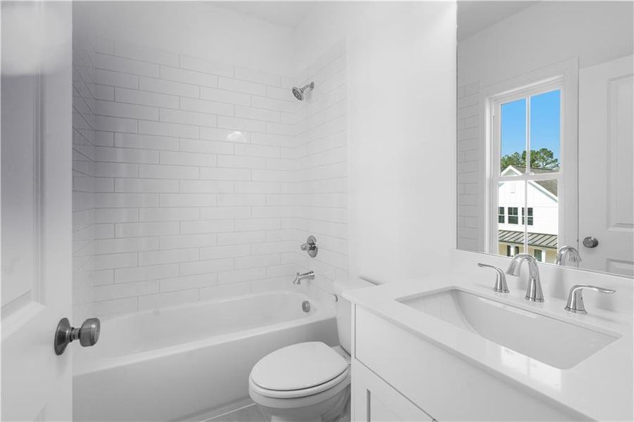 Furnished interior view inside a new home in Evanshire Townhomes, Duluth (Image 12).