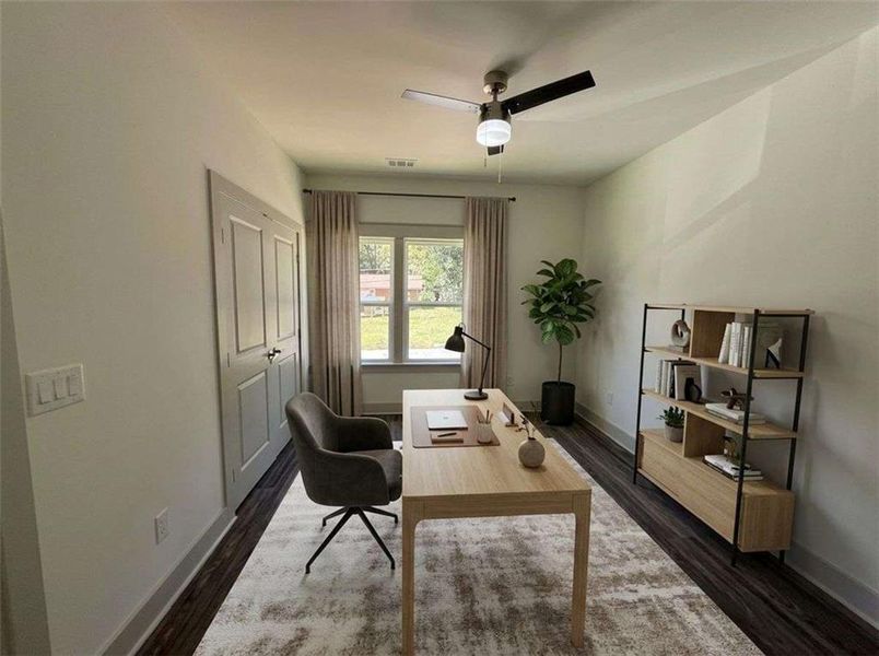 Furnished interior view inside a new home in , Atlanta (Image 9).