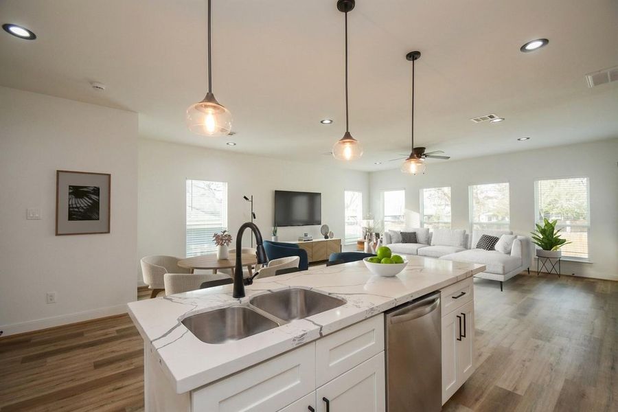 Furnished interior view inside a new home in , Houston (Image 12).