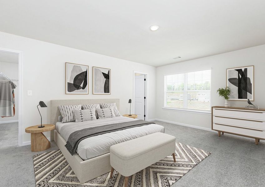 Representative furnished interior of a home built from the Charleston by LGI Homes in Lake Preserve at Jackson Trail, Hoschton (Image 5).