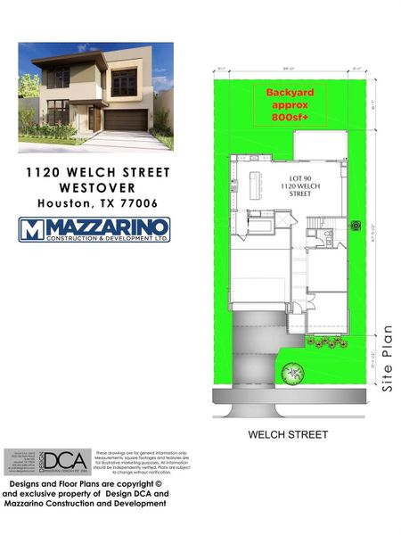Please be aware that these plans are the property of the architect/builder designer that designed them not DUX Realty, Mazzarino Construction or 1120 WELCH LLC. Please be aware that these plans are the property of the architect and are protected from reproduction and sharing under copyright law. These drawing are for general information only. Measurements, square footages and features are for illustrative marketing purposes. All information should be independently verified.