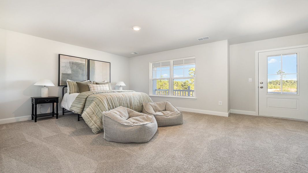 Furnished interior view inside a new home in Brunswick Plantation, Ash (Image 17).