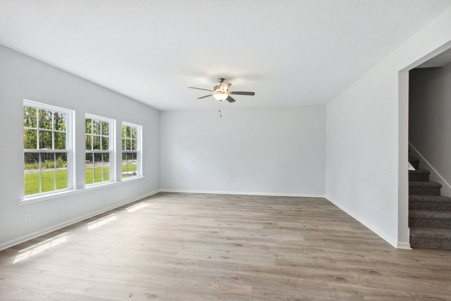 Representative unfurnished interior of a home built from the The Barrington by RTS Homes in Grand Reserve, Hinesville (Image 17). Representative unfurnished interior of a home built from the The Barrington by RTS Homes in Grand Reserve, Hinesville (Image 17).