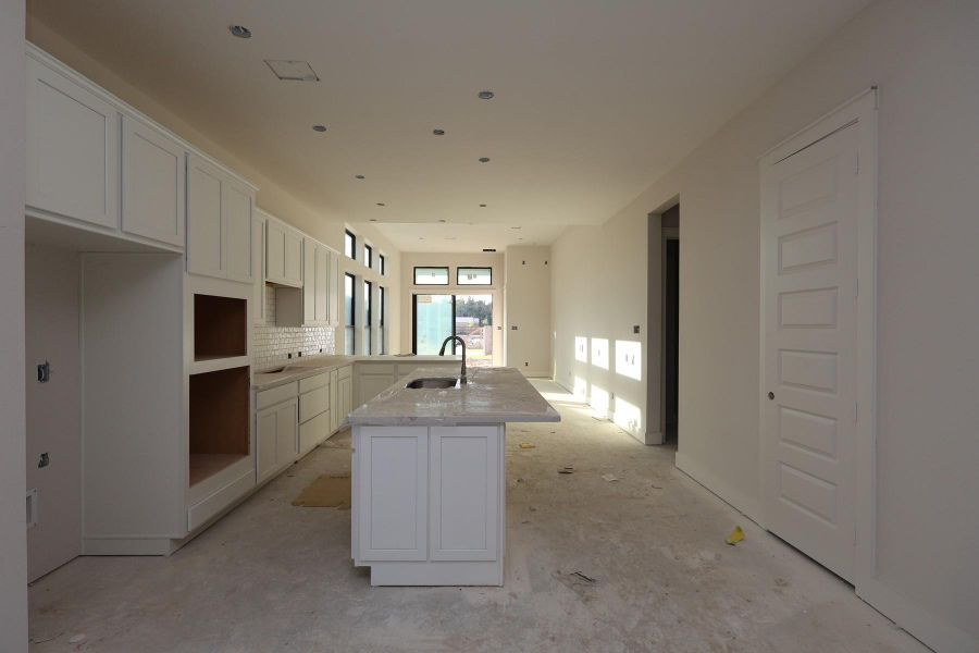 In-progress construction of a new home in The Highlands - Grove Collection, Porter, TX (Image 4).