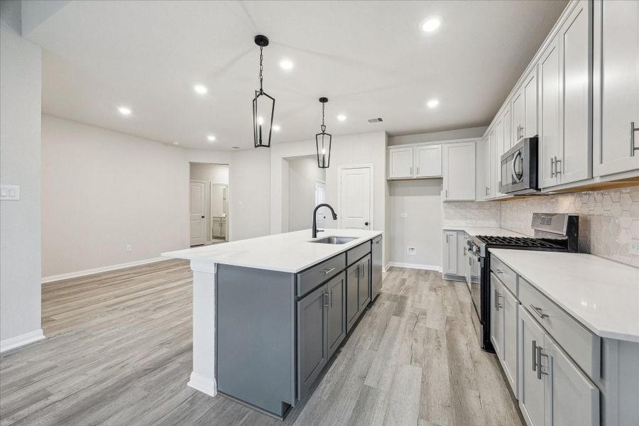 Furnished interior view inside a new home in Elyson, Katy (Image 4).