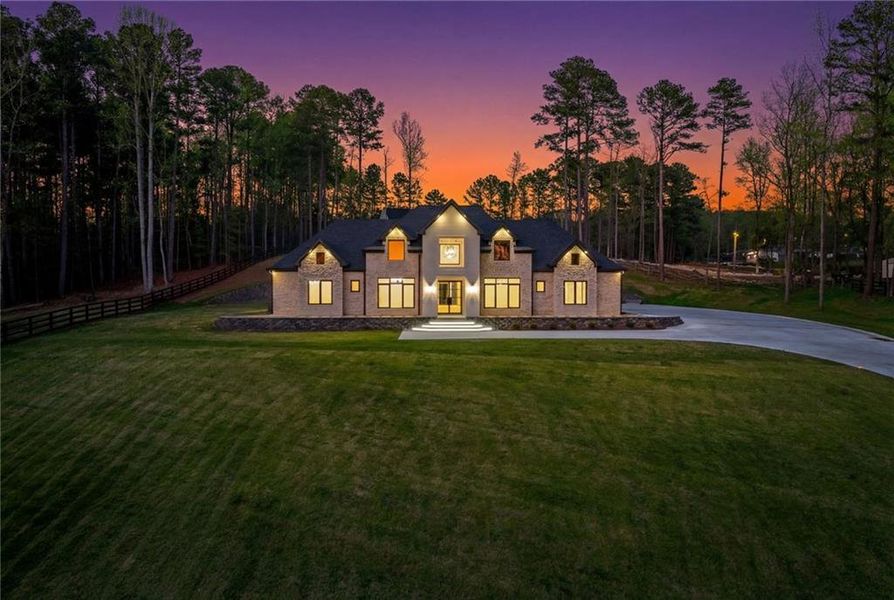 Front exterior of a new home in , Dacula, GA, highlighting curb appeal (Image 29).