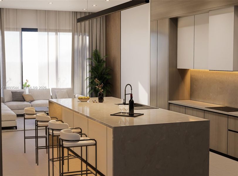 Furnished interior view inside a new home in , North Miami (Image 11).