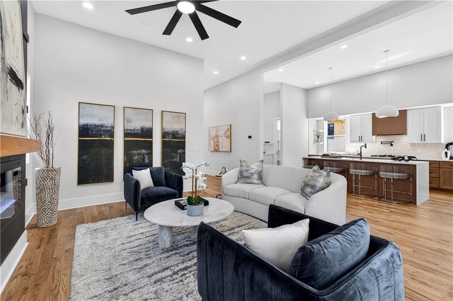 Furnished interior view inside a new home in , Atlanta (Image 10).