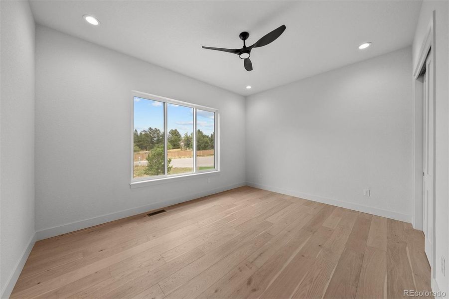 Main-level secondary bedroom.