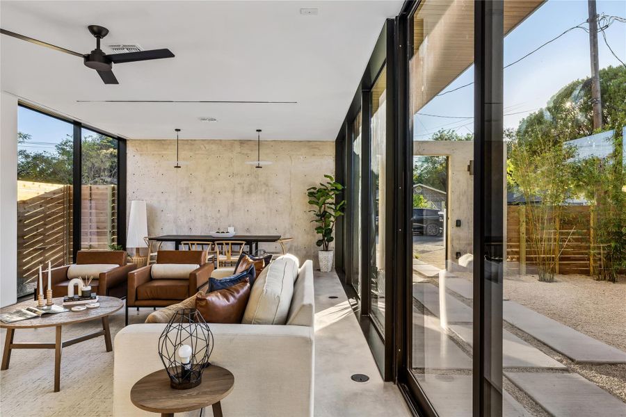 Exterior details and patio area of a home in , Austin (Image 28). Exterior details and patio area of a home in , Austin (Image 28).