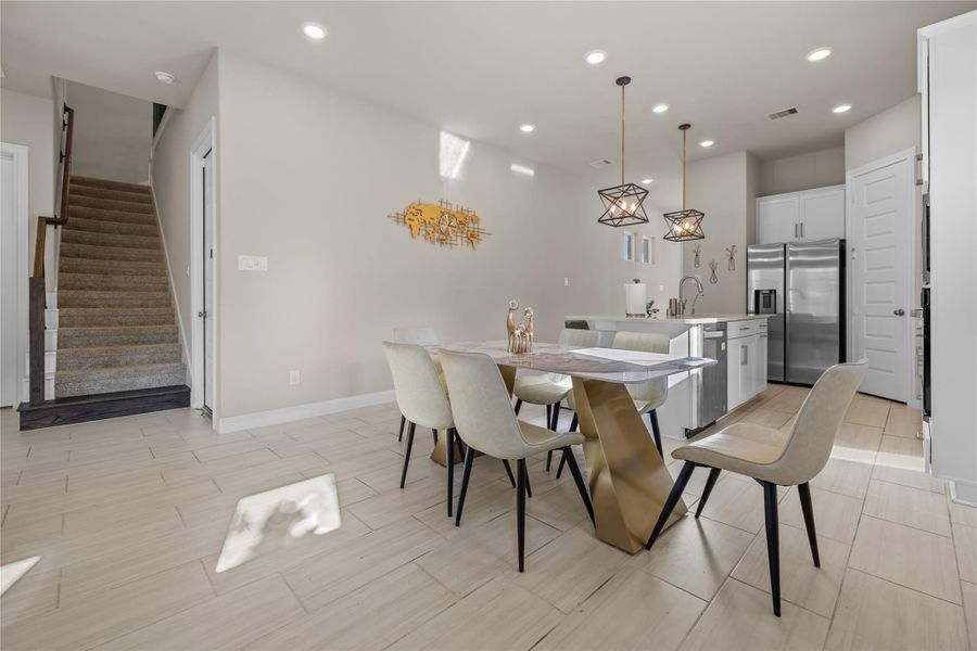 Furnished interior view inside a new home in , Houston (Image 22).