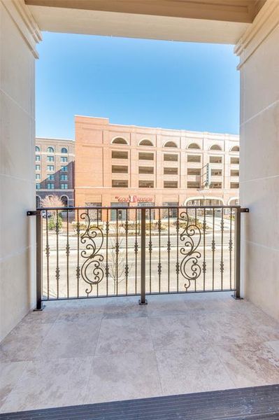 Second floor balcony off kitchen