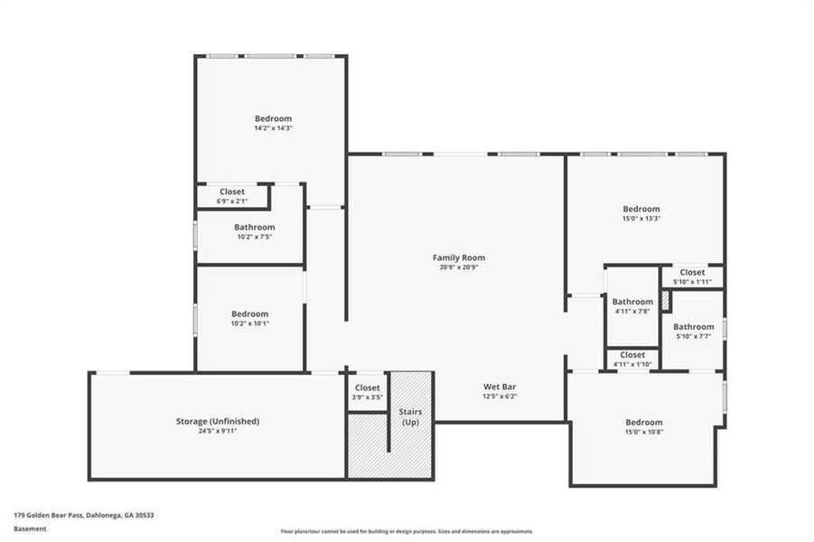 2D floor plan layout of this home in , Dahlonega, GA (Image 5).