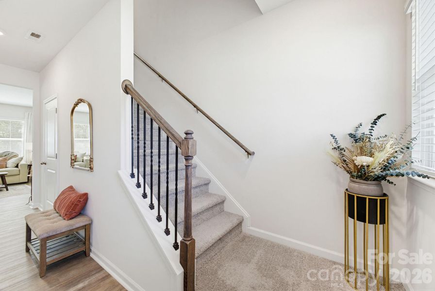 large foyer and stairs